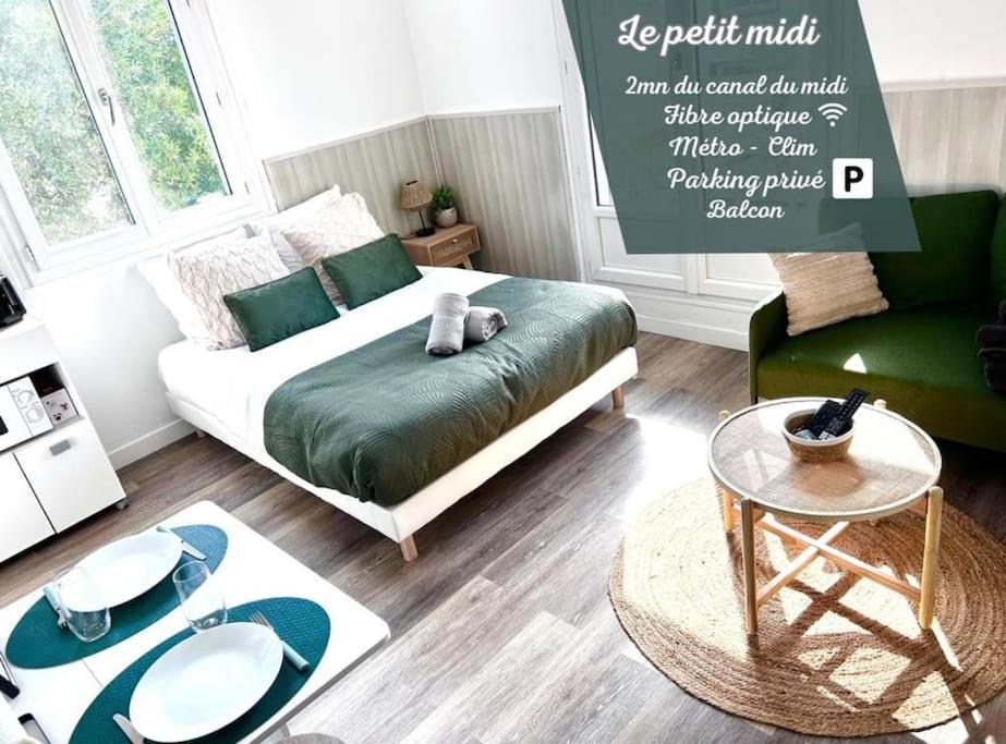 Le Petit Midi - Parking - Metro - Fibre - Canal تولوز المظهر الخارجي الصورة
